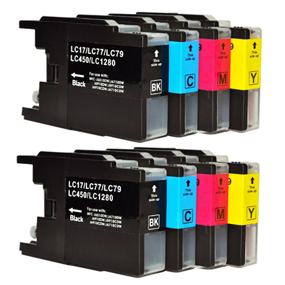 8x LC1240 картриджи для Brother DCP-J525W J725DW MFC-J430W J625DW J6510DW J6710DW J6910DW J825DW J5910DW printer | Компьютеры