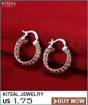 Kiteal 925 ювелирные изделия серебряные женские серьги шесть крапанов Циркон Сердце со стрелой круглые серьги-кольца для женщин лучший подарок S-E184