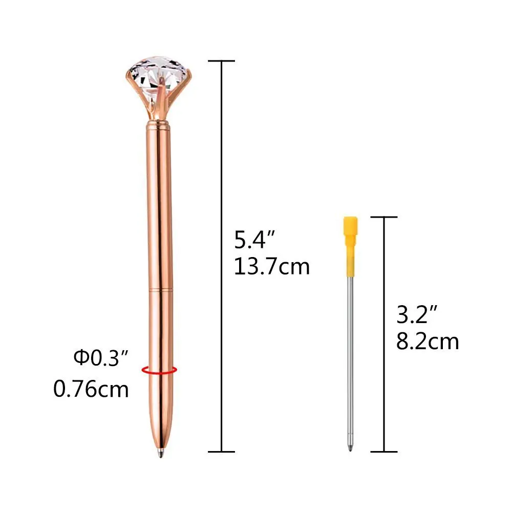 Мини шариковая ручка с металлической блестящей ручек на выбор хрустальные