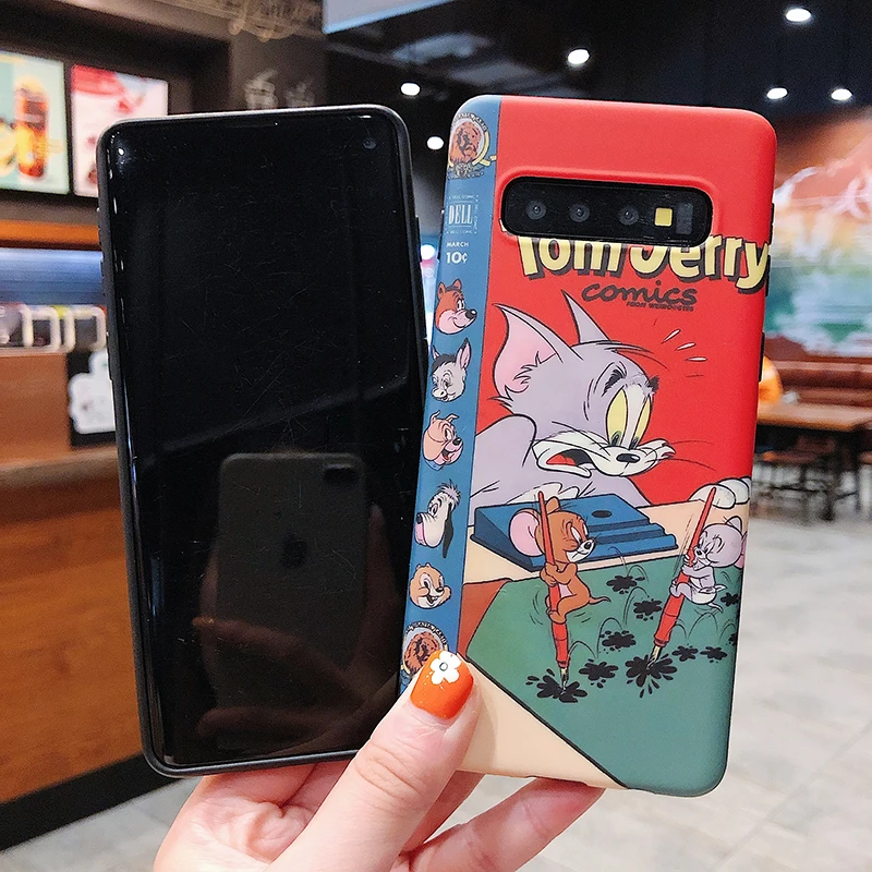 YHBB чехол S Kidmemory озорной кот мышь чехол для samsung Note 10 8 9 пары чехол на телефон с изображениями героев мультфильмов для samsung Galaxy S10 S8 S9 Plus
