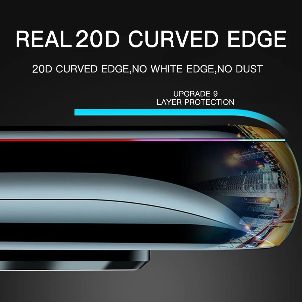 Защита для экрана закаленное стекло Xiaomi Redmi 7 Note Pro 20D полное покрытие Передняя