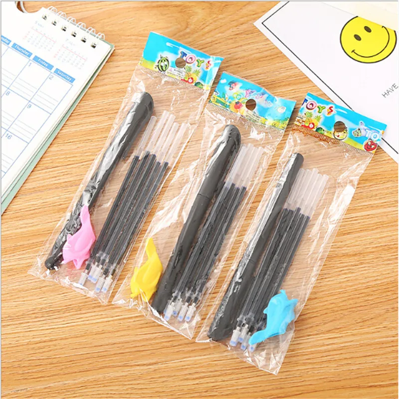 1Set Creative Automatically Disappear Fade Pen Refill Hold Device Set Children Calligraphy Tools Writing | Канцтовары для офиса и