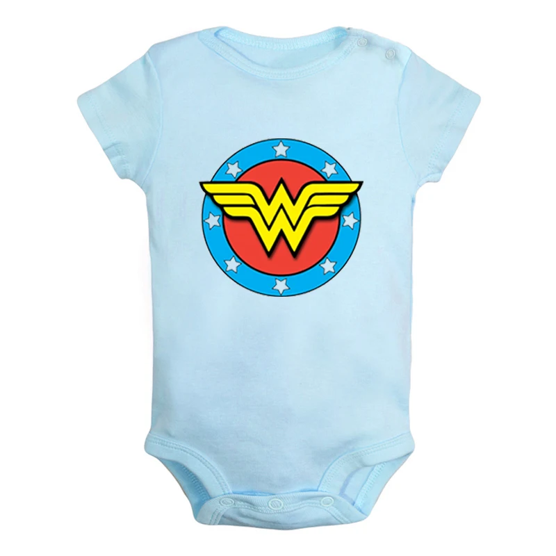 ieBodysuits1194BL Animation Girl Power Wonder Woman Bat women Super women Newborn Baby Girl Boys Clothes Short Sleeve Romper Jumpsuit Outfits - Цвет: ieBodysuits1194BL