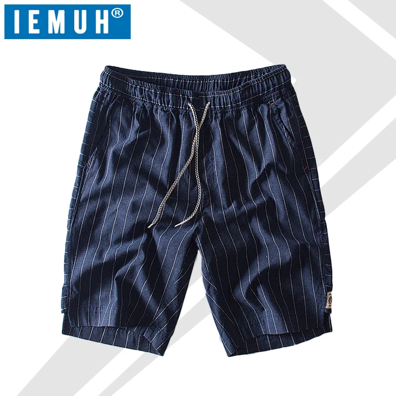 Рубашки домашние Для мужчин IEMUH новые летние Fit Цвет шорты свободные эластичный