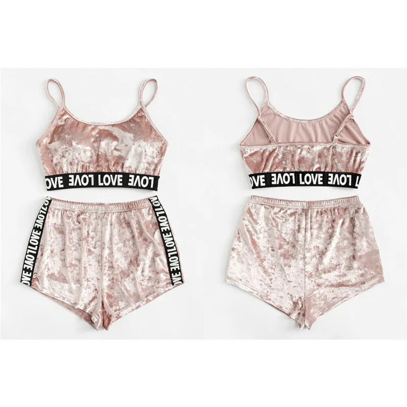 Комплект бархатной одежды для женщин Модный повседневный комплект из 2 предметов