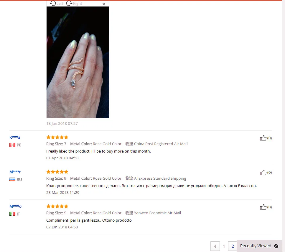 Женское кольцо в виде змеи с кристаллами цвета розового золота|snake ring|ring snakering ring |