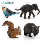 Моделирование белка слон попугай Wombat фигурка животного домашний декор миниатюрное украшение для сада в виде Феи аксессуары современные