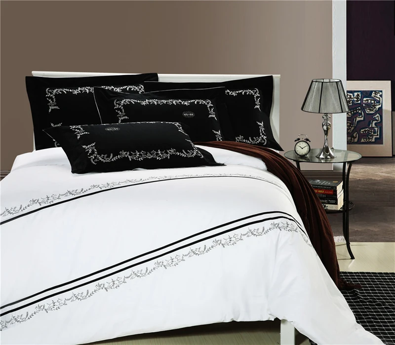 Благородный Европейский набор постельного белья 4 ед. 100% хлопок одеяло простыней