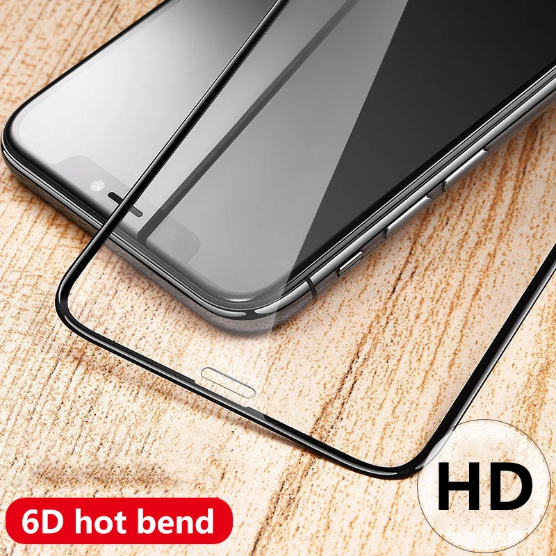 Защитное стекло закаленное 6D Edge для iPhone X/7/6/6S/8 Plus/XS Max/XR|Защитные стёкла и плёнки