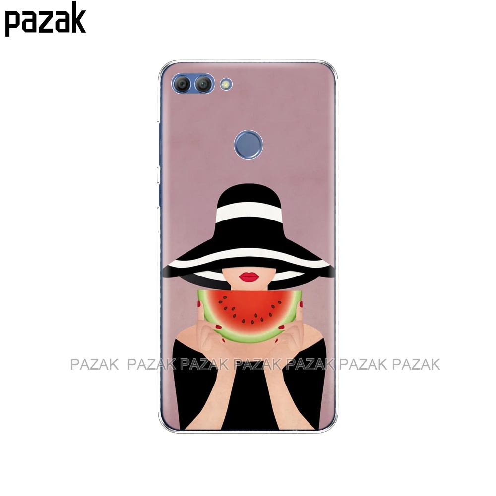 34363 Силиконовый чехол для телефона huawei Y9, чехлы, Coque etui, бампер, оболочка, мягкий ТПУ, задняя крышка для телефона, полная защита 360 - Цвет: 34363