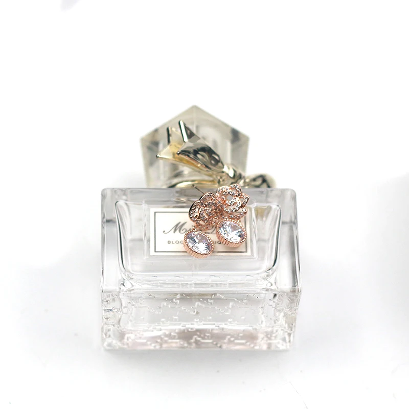 MADALENA SARARA S925 игла висячие серьги фианит AAAA и Кристалл инкрустированные розы Стиль