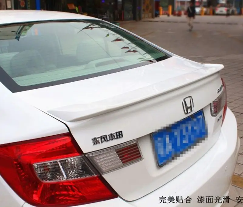 Автомобильные аксессуары для Honda Civic 2012 2013 популярный Неокрашенный спойлер из АБС
