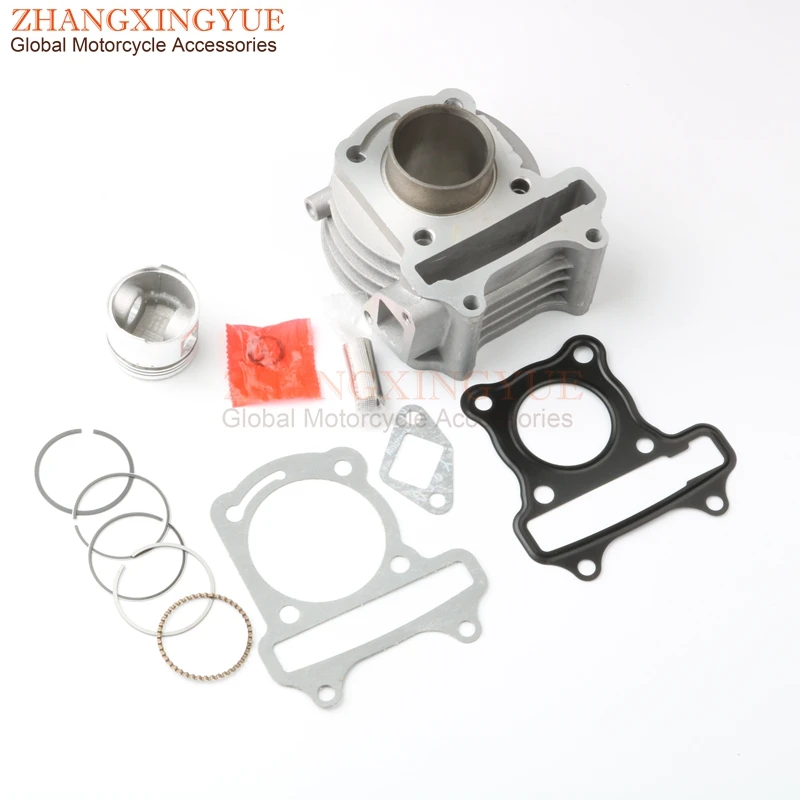 Скутер 50cc EGR головки цилиндров комплект и цилиндр комплект и ПОРШНЕВЫЕ НАБОР ДЛЯ джиньлун истребитель 50 JL50QT-5 GY6 50cc 139QMB 4-х тактный