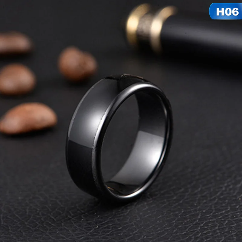 Inner diameter 21mm 125 кГц/13,56 МГц RFID черная керамика Смарт палец кольцо носить для мужчин или женщин RFID Копир писатель Дубликатор Программист считыватель 1 шт - Цвет: Inner diameter 21mm