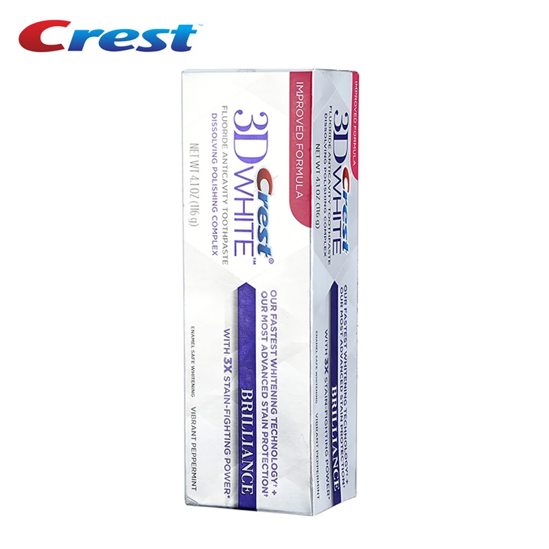 Зубная паста Crest 3D White Brilliacnce фтористая антиполостная зубная для глубокой чистки