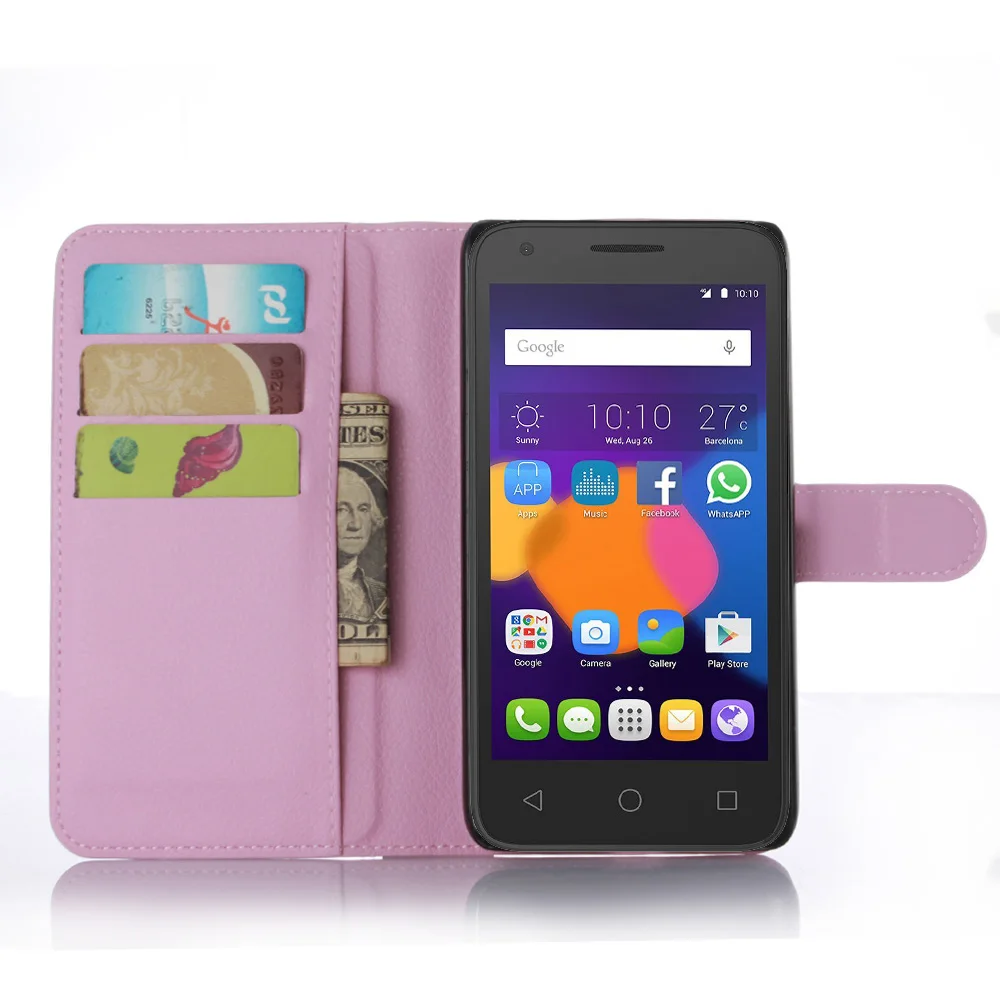 Роскошный чехол Carcasa для Alcatel One Touch Pixi 3 Pixi3 (5 5) 5 дюйма телефона Alkatel кошелек из