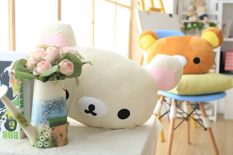 50*30 см Kawaii Большой коричневый японский стиль Rilakkuma плюшевые игрушки плюшевый медведь чучело кукла подарок на день рождения