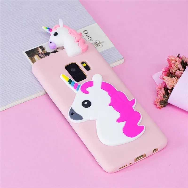 3D единорога панда кактус мягкий TPU чехол для samsung Примечание 10 плюс 9 S10E S8 S9 S10 плюс S7 S6 край A10 A20 A20E A30 A40 A50 A60 A70