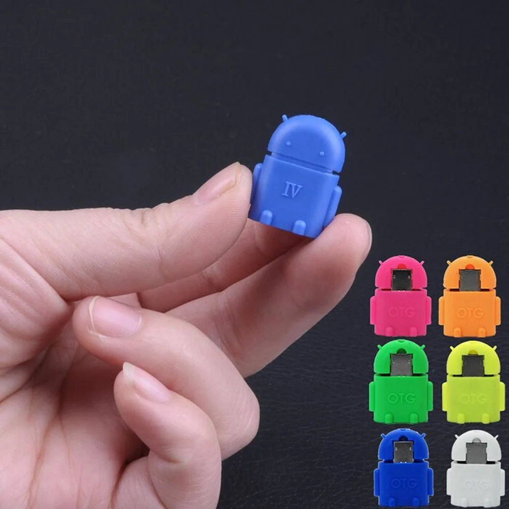 Преобразователь микро USB в 2 0 виде робота Кабель адаптер OTG для планшетного ПК Samsung