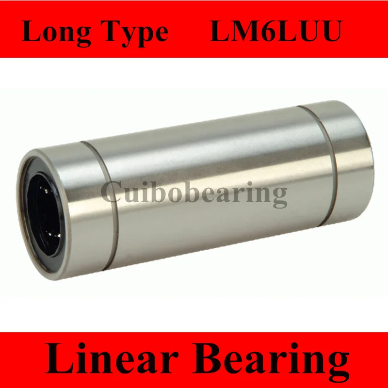 

3D Printer Bearing 10pcs/lot LM6LUU 6mm x 12mm x 35mm Long Type Linear Ball Bearing Bush Bushin CNC Parts