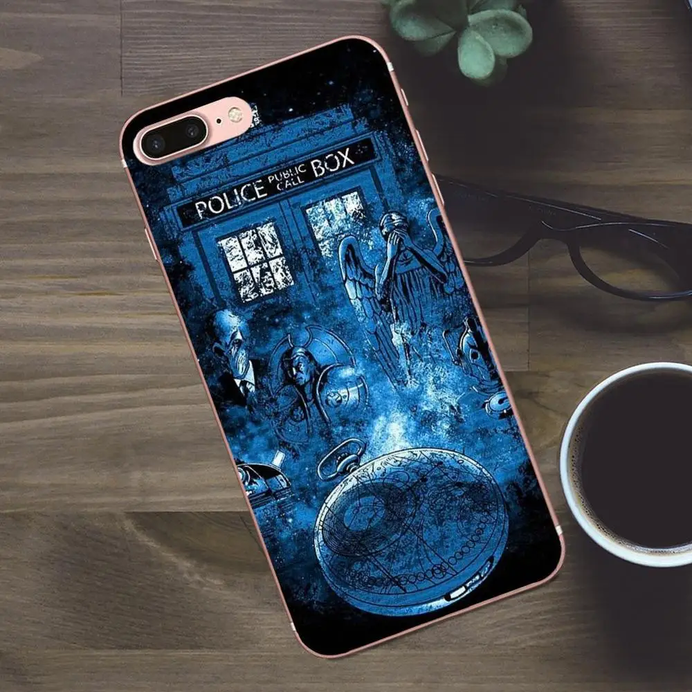 Чехол из ТПУ для Apple iPhone 4 4S 5 5C SE 6 6S 7 8 Plus X Galaxy A3 A5 J1 J2 J3 J5 J7 2017 Hot Tardis Doctor Dr Who Police Box |