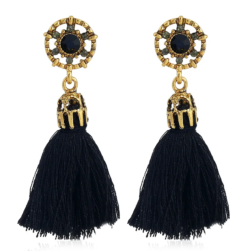 Винтажные серьги "Барокко ветер" с вырезами и кисточками для женщин. Аксессуары для украшения ушей. Ювелирные изделия для женщин. Подарок на вечеринку.