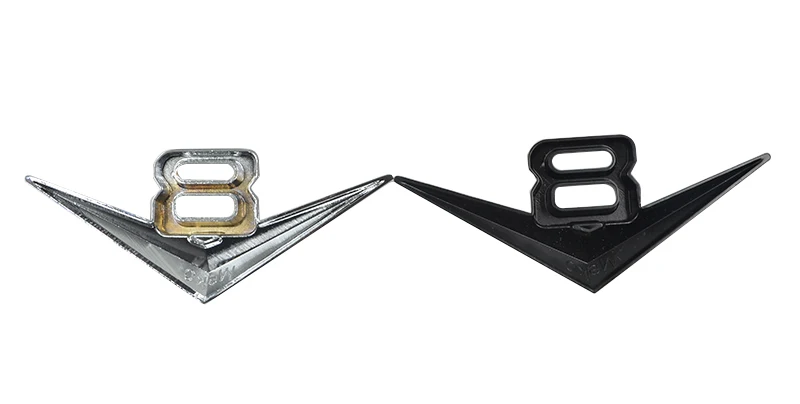 Горячие Авто тела черный серебристый цвет V6 V8 знак эмблема наклейки для ВАЗ 2104 2109