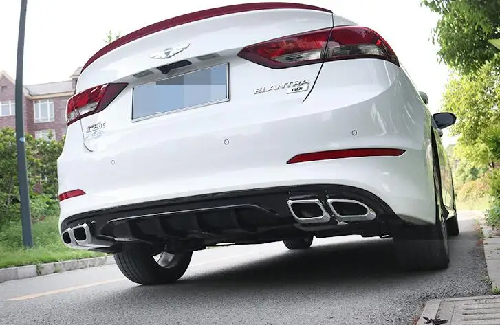 Для Jade Dynast Elantra задний ABS задний бампер диффузор защитные бамперы для 17 Elantra обвес бампер задний губы задний спойлер