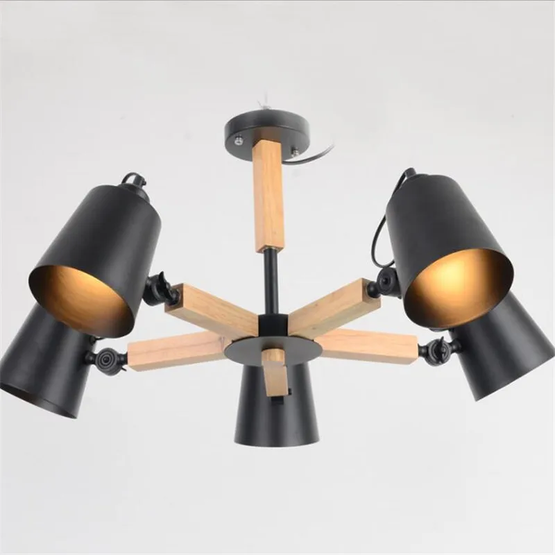 Современный деревянный подвесной светильник в японском стиле 3/5/8 дюйма