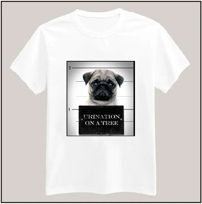 Модная женская футболка Pug Life собака милый хипстер с принтом белые повседневные