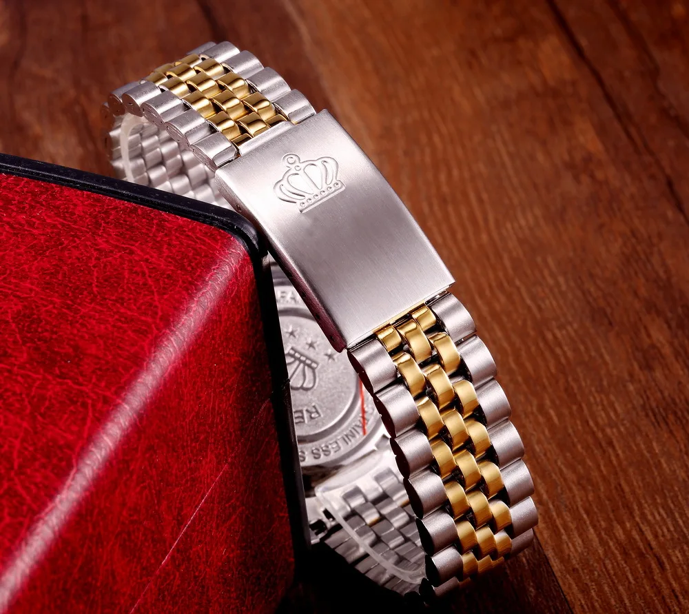Роскошные мужские кварцевые часы со стальным браслетом в стиле платья REGINALD|watch