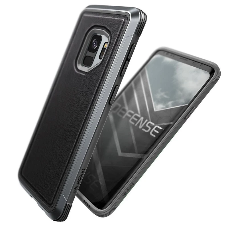 Защитный чехол X-Doria для Samsung Galaxy S9 Plus защитный в стиле милитари алюминиевый |