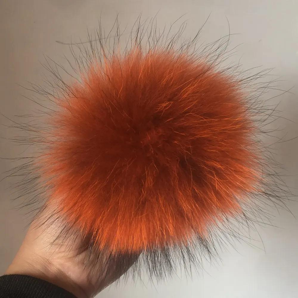 Шапка-бини с помпоном для женщин Повседневная зимняя шапка 15 см 2018 натуральный