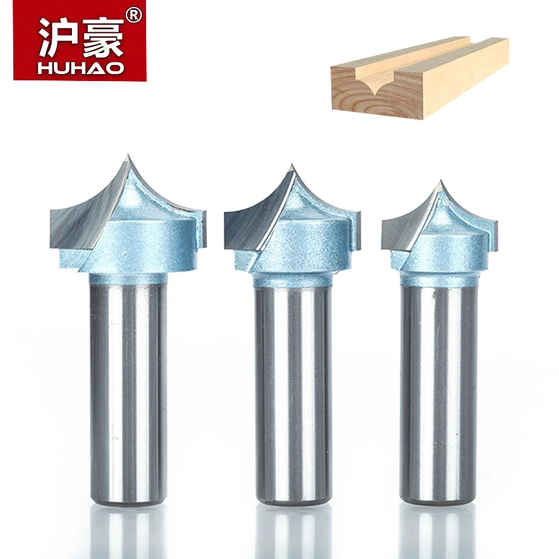 HUHAO 1 шт. резьба по дереву 1/4 &quot1/2&quot с хвостовиком двойная фреза для отделки кромки