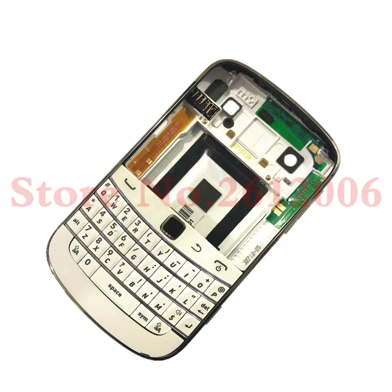 Хорошее качество для Blackberry bold 9900 корпус батарейного отсека задняя крышка чехол+ клавиатура