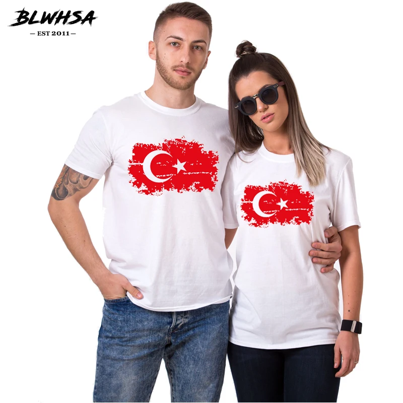 Женская футболка с короткими рукавами BLWHSA белая Повседневная из 100% хлопка