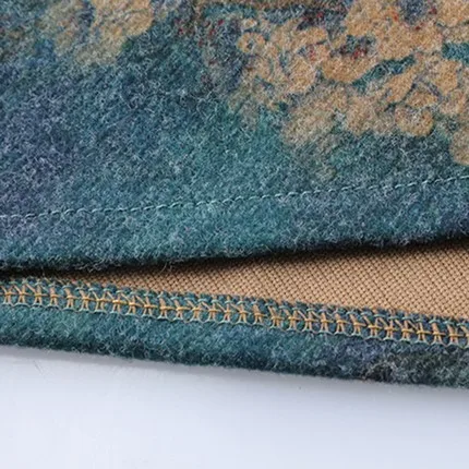 Женское шерстяное платье бархатное в стиле ретро на осень и зиму 2019 | Женская