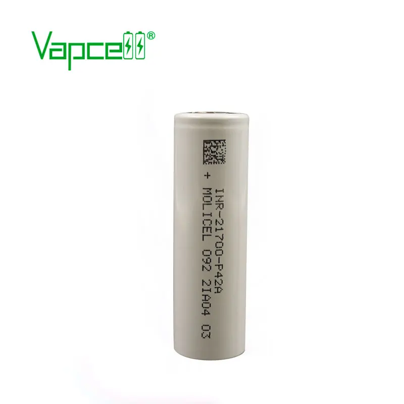 21700 батарея vapcell molicel 21700 4200mah 30A P42A lifepo4 ячейка