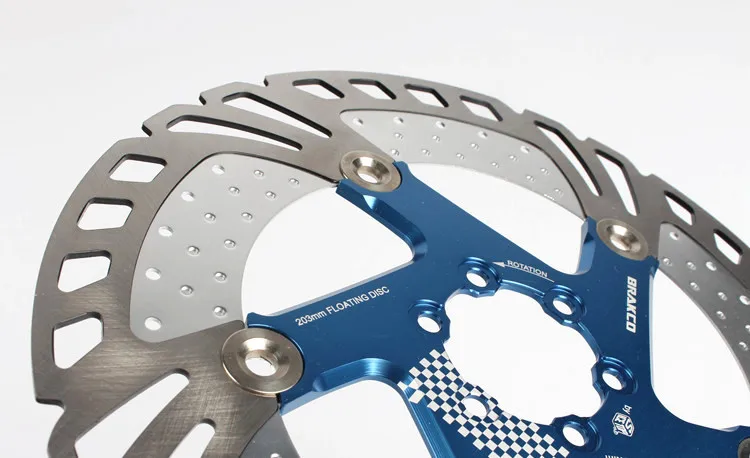 BRAKCO Mtb/велосипед DH тормозные диски 160/180/203 мм быстрого охлаждения плавающий диск тормозного ротора велосипед аксессуар