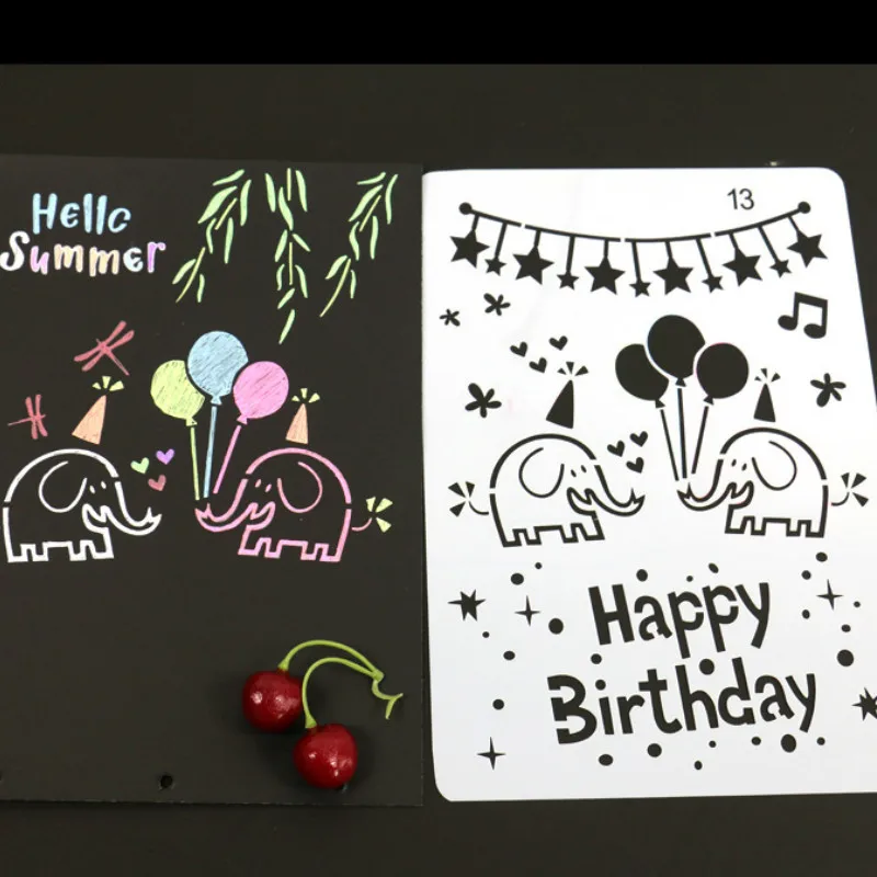 28 вышивка крестом картины пластиковые трафареты рисунок шаблон для DIY