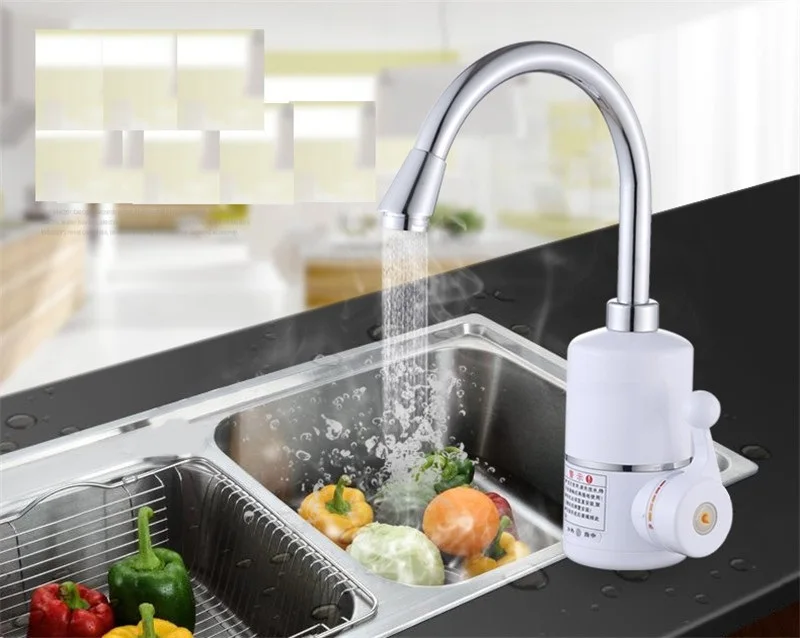 

XMS02-3,Tankless Electric Water Heater, Kitchen Instant Hot Water Tap Heater, Electric Water Faucet,Instantaneous Heater 3000W
