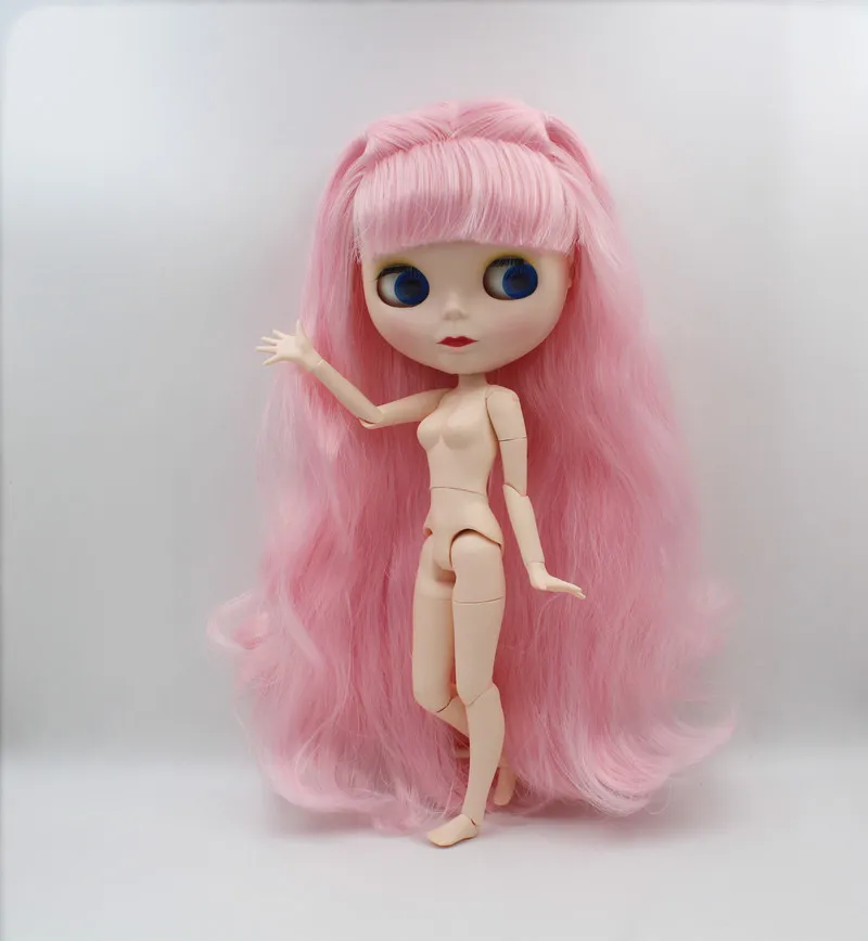 Кукла Blygirl кукла Blyth розовые вьющиеся волосы 1/6 Обнаженная 19 шарниров тела новая