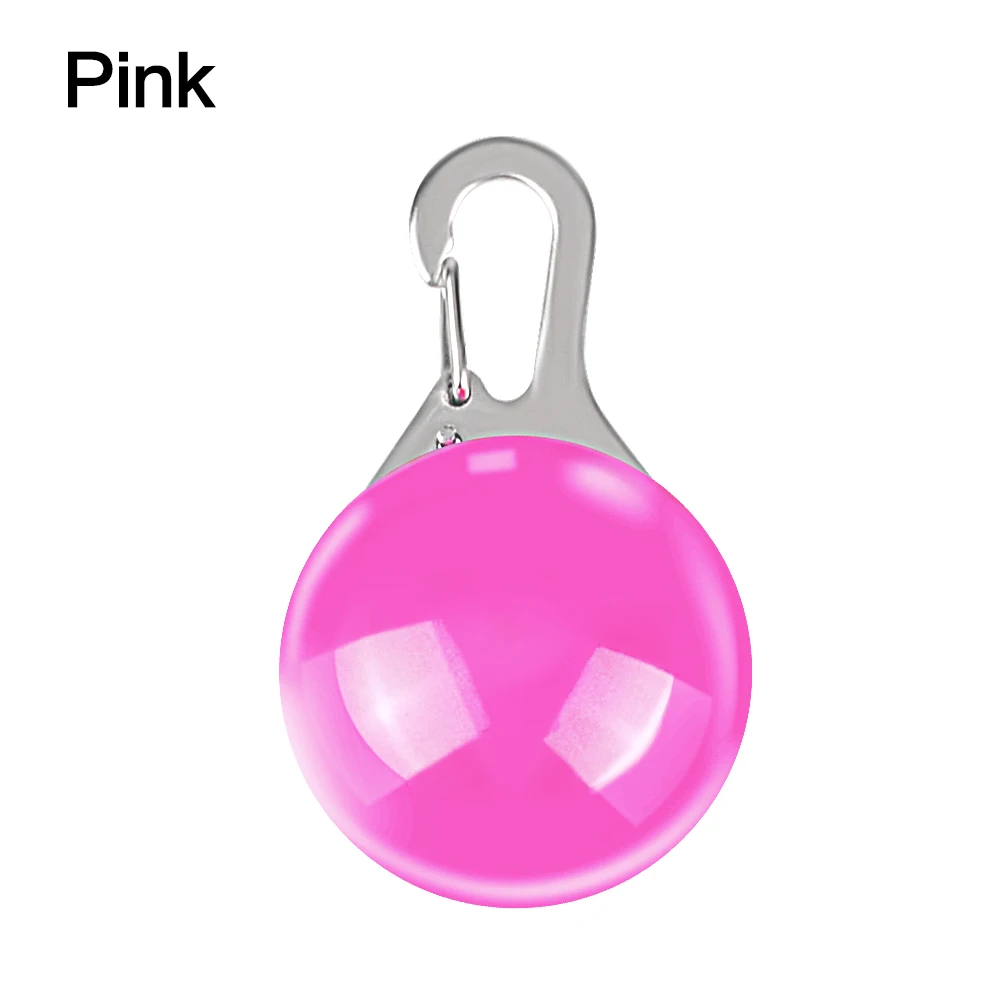 Pink Ошейник для собак и кошек светодиодный подвесной свет ночная безопасность мигающие поводки ламповый индикатор для домашних животных светящийся Яркий светящийся ошейник в темноте - Цвет: Pink