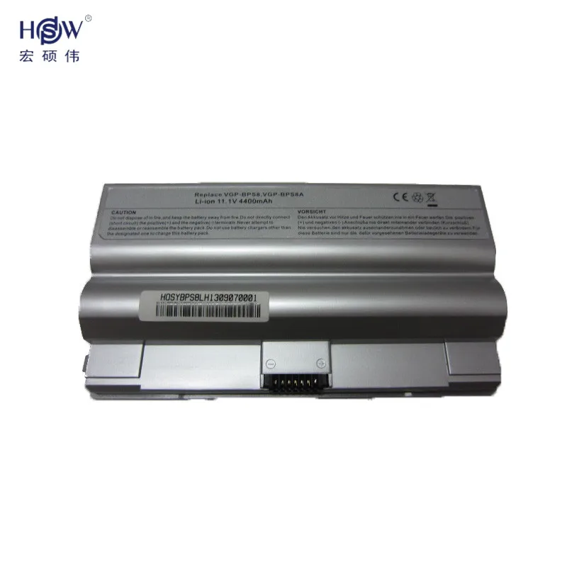 HSW 6 ячеек Новый аккумулятор для ноутбука sony vgp-bps8 VGP-BPL8 VGN-FZ220EB VGNFZ130E VGN-FZ220E/B GN-FZ90S FZ220EB
