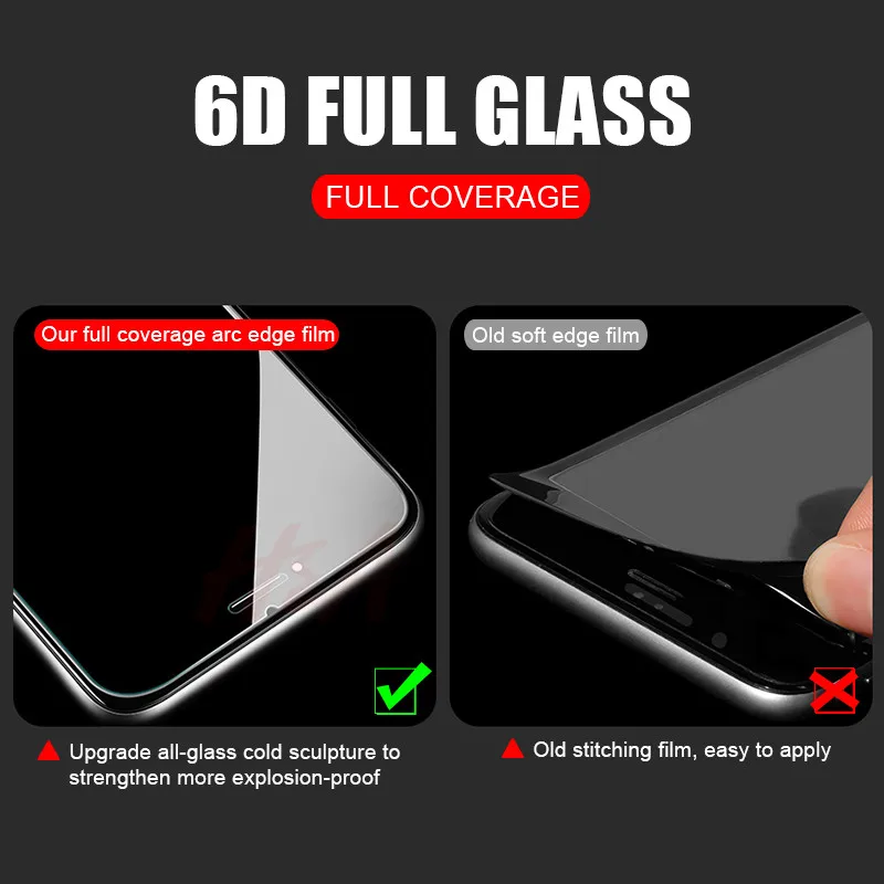 H& A 3 шт Защитное стекло для Apple iPhone 7 8 6 6s Plus закаленное стекло для iPhone X XS MAX XR 5 5S SE Защитная крышка для экрана