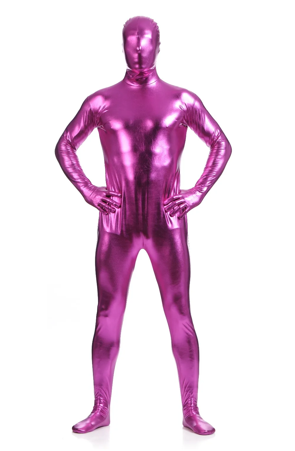 Multi Colors Shiny Fullbody Metallic Men's Tight zentai Bodysuit costume Full Body Shiny Spandex Lycra Spandex Zentai Costume