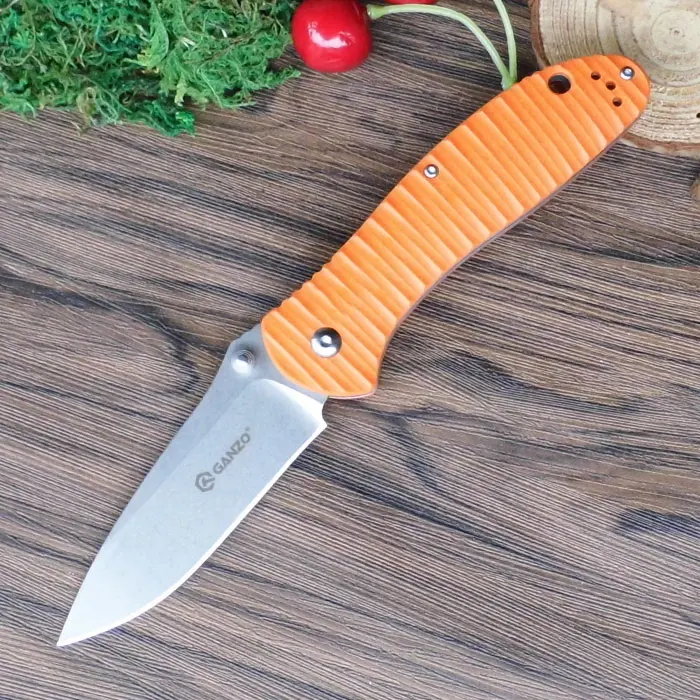 Цвет: желтый Ganzo G7392 Firebird F7392 G7392P F7392P 58-60HRC 440C G10 или углеродного волокна ручки складной Ножи Открытый выживания Отдых на природе EDC - Цвет: Цвет: желтый