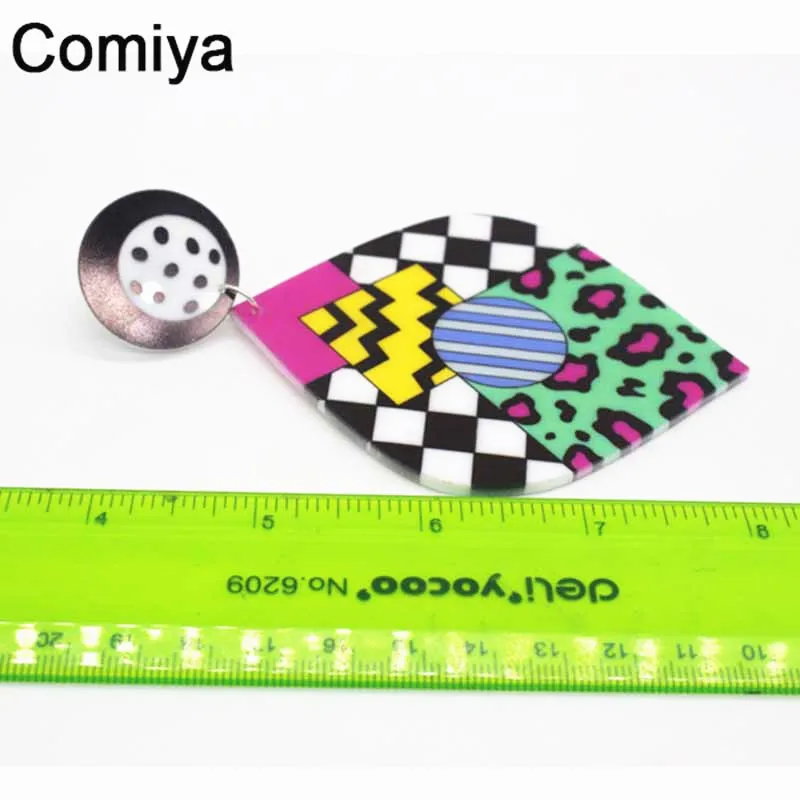 Женские Длинные акриловые серьги-подвески Comiya большие серьги в стиле панк с