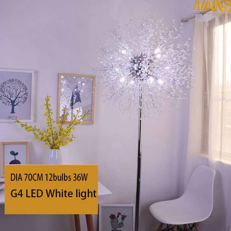 Dia 70cm 12pcs 36W Современный индивидуальный Белый светодиодный напольный светильник стеклянная подставка светильники для гостиной пианино для чтения стандартное освещение светодиодный светильник - Цвет абажура: Dia 70cm 12pcs 36W