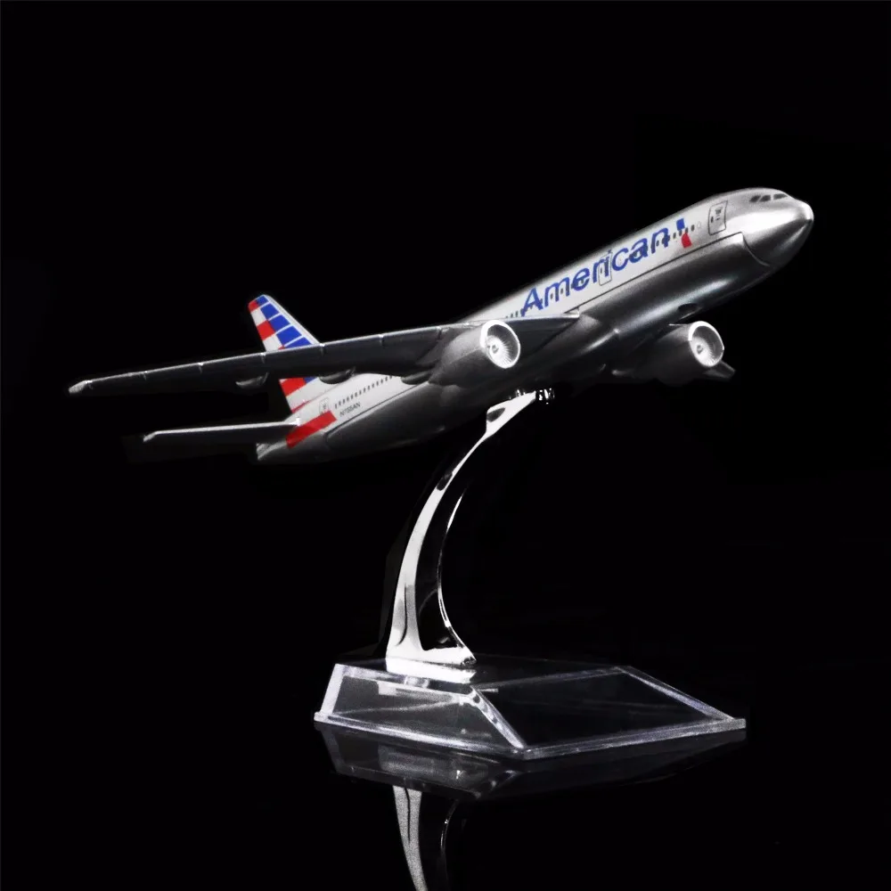1: 400 16 см Американская авиакомпания Boeing 777 металлическая модель самолета